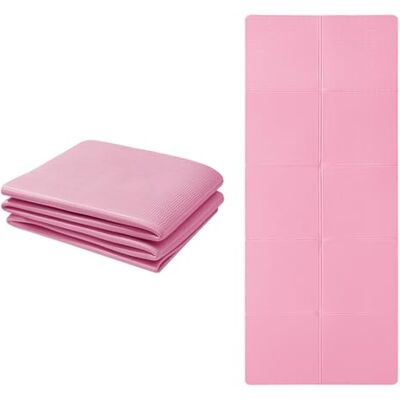 Good Nite yogamatta TPE vikbar bärbar halkfri träning fitness gym pilates sport resa matta för kvinnor män 183 x 61 x 0,6 cm (rosa) Good Nite yogamatta TPE vikbar bärbar halkfri träning fitness gym pilates sport resa matta för kvinnor män 183 x 61 x 0,6 cm (rosa)