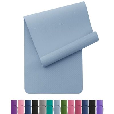 Narwhal Yogamatta, halkfri och miljövänlig TPE, sportmatta med bärrem, gymnastikmatta för pilates, träning, träningsmatta, 183 x 61 x 0,6 cm (blå) Narwhal Yogamatta, halkfri och miljövänlig TPE, sportmatta med bärrem, gymnastikmatta för pilates, träning, träningsmatta, 183 x 61 x 0,6 cm (blå)