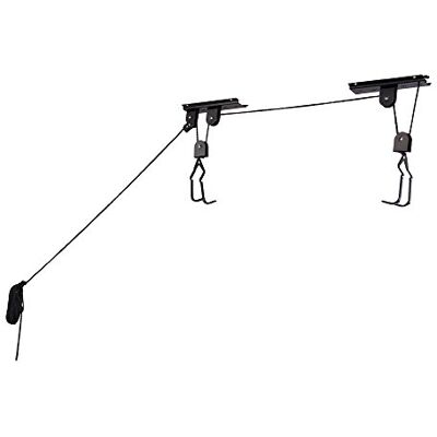 RAD Cycle products RAD Sportz cykelhiss kvalitet garage förvaring cykellyft med 45 kg kapacitet fungerar även som steglyft premiumkvalitet, svart RAD Cycle products RAD Sportz cykelhiss kvalitet garage förvaring cykellyft med 45 kg kapacitet fungerar även som steglyft premiumkvalitet, svart