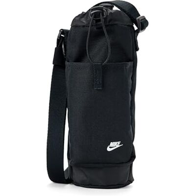 NIKE Unisex Club Vattenflaskväska, Black/Black/White, One Size NIKE Unisex Club Vattenflaskväska, Black/Black/White, One Size