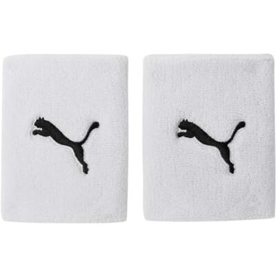 PUMA Team långa unisex svettband vit storlek: en storlek PUMA Team långa unisex svettband vit storlek: en storlek
