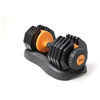 Athlyt Atlyt Unisex 25 kg ADJ justerbar hantel, svart & orange, M Athlyt Atlyt Unisex 25 kg ADJ justerbar hantel, svart & orange, M