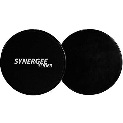 Synergee iheart djupa svarta glidskivor Core Sliders. Använd på båda sidor på mattor eller hårda trägolv. Enhet för magträning Synergee iheart djupa svarta glidskivor Core Sliders. Använd på båda sidor på mattor eller hårda trägolv. Enhet för magträning