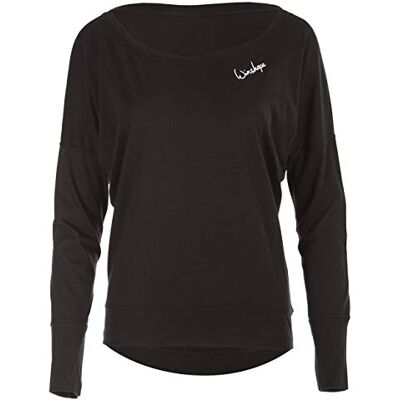WINSHAPE dam ultralätt modallångärmad MCS002, Dance Style, fitness fritid sport yoga träning svart Small WINSHAPE dam ultralätt modallångärmad MCS002, Dance Style, fitness fritid sport yoga träning svart Small