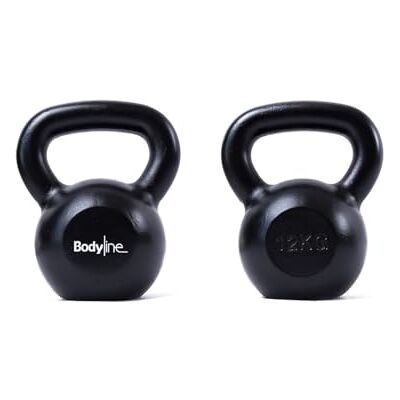 Bodyline gjutjärn kettlebell 12 kg vikter professionell rysk hantel för funktionell träning, gym och hemträning med ergonomiskt handtag Bodyline gjutjärn kettlebell 12 kg vikter professionell rysk hantel för funktionell träning, gym och hemträning med ergonomiskt handtag