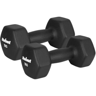 Rebel Electro Hantel Gjutjärn Neopren HEX 2 x 7 kg Rebel Electro Hantel Gjutjärn Neopren HEX 2 x 7 kg