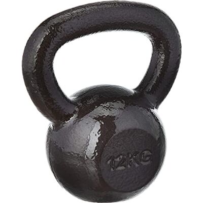 Amazon Basics Kettlebell i gjutjärn med strukturerad och målad yta, svart, 12 kg (26 lbs) Amazon Basics Kettlebell i gjutjärn med strukturerad och målad yta, svart, 12 kg (26 lbs)