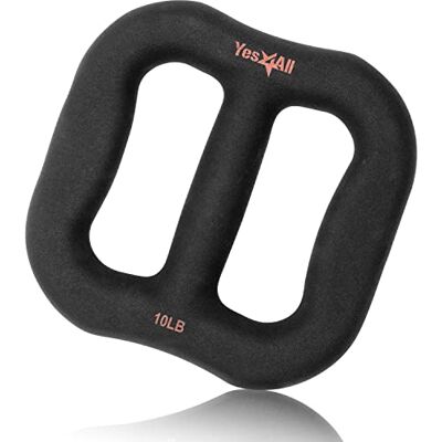Yes4All 3-i-1 multifunktionell neoprenhantel/multifunktionell hantel med solid kärna, ergonomisk kurva, svart Yes4All 3-i-1 multifunktionell neoprenhantel/multifunktionell hantel med solid kärna, ergonomisk kurva, svart