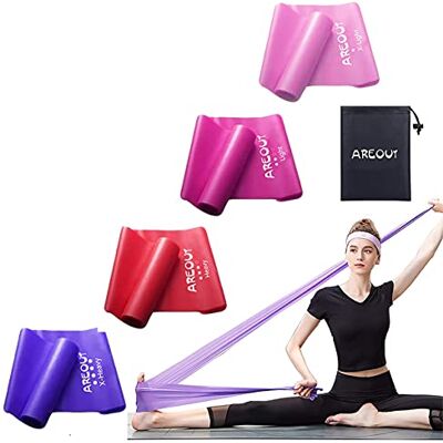SXCDD Rehabilitering och hemträning, motståndsbands-kit, fysioterapi, pilates, träningsband, latexfritt gummiband SXCDD Rehabilitering och hemträning, motståndsbands-kit, fysioterapi, pilates, träningsband, latexfritt gummiband