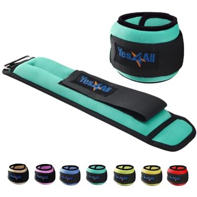 Yes4All Hand- och ankelvikter par 0,5 kg – 4,5 kg för kvinnor, män, barn justerbar rem – promenader, pilates, gym, fitness, träning Yes4All Hand- och ankelvikter par 0,5 kg – 4,5 kg för kvinnor, män, barn justerbar rem – promenader, pilates, gym, fitness, träning