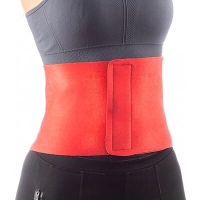 Avilia Smal sport pannband med bastueffekt unisex modelleringsbälte och kardborreband, bantning och korrigerande ryggstöd, polyester och neopren, 20 x 106 x 0,4 cm, röd och svart Avilia Smal sport pannband med bastueffekt unisex modelleringsbälte och kardborreband, bantning och korrigerande ryggstöd, polyester och neopren, 20 x 106 x 0,4 cm, röd och svart