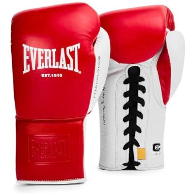 Everlast Powerlock OG Pro Fight Glove, röd/vit 8 oz Everlast Powerlock OG Pro Fight Glove, röd/vit 8 oz