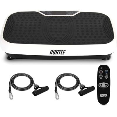 Hurtle Fitness Vibration Plattform Maskin Hemmagym Hela Kroppen Skakare Träningsmaskin Tränare Snabb Viktminskning med Motståndsband Lätt att bära Hjul Fjärrkontroll Fräsch Hurtle Fitness Vibration Plattform Maskin Hemmagym Hela Kroppen Skakare Träningsmaskin Tränare Snabb Viktminskning med Motståndsband Lätt att bära Hjul Fjärrkontroll Fräsch