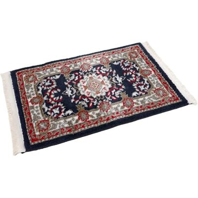 Petex Orientmatta med fransar traditionellt orientaliskt mönster vävt blå Petex Orientmatta med fransar traditionellt orientaliskt mönster vävt blå