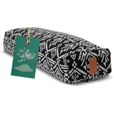 #DoYourYoga Yogabolster Paravati med ekologisk bovete och spettskal, tvättbart överdrag av 100% bomull, 67 cm x 13 cm, meditation och sittdyna för Yin Yoga #DoYourYoga Yogabolster Paravati med ekologisk bovete och spettskal, tvättbart överdrag av 100% bomull, 67 cm x 13 cm, meditation och sittdyna för Yin Yoga