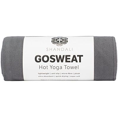 Shandali het yoga handduk – mocka – 100% mikrofiber, superabsorberande, bikram yogamatta handduk – motion, fitness, pilates och yogautrustning – grå 67 cm x 183 cm Shandali het yoga handduk – mocka – 100% mikrofiber, superabsorberande, bikram yogamatta handduk – motion, fitness, pilates och yogautrustning – grå 67 cm x 183 cm