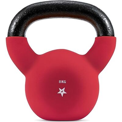 Yes4All WV6P neoprenbelagda kettlebell-vikter, styrketräning, kettlebells 8 kg röd Yes4All WV6P neoprenbelagda kettlebell-vikter, styrketräning, kettlebells 8 kg röd