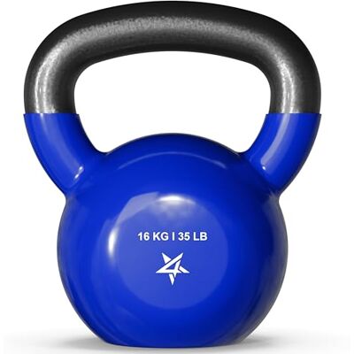 Yes4All 4-20 kg kettlebells vinylbelagt gjutjärn för hantel vikter övningar, gym, fitness, träningsutrustning för hela kroppen pushup, grepp och styrketräning Yes4All 4-20 kg kettlebells vinylbelagt gjutjärn för hantel vikter övningar, gym, fitness, träningsutrustning för hela kroppen pushup, grepp och styrketräning