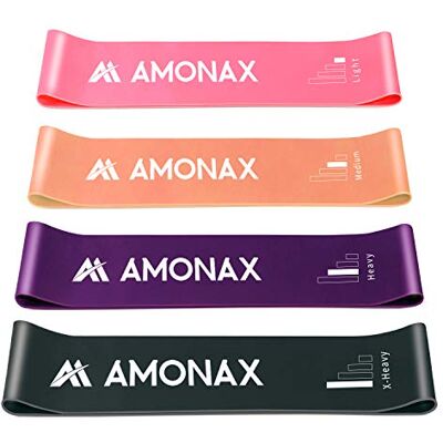 Amonax Fitnessband Resistance Bands-set, Theraband, motståndsband, träningsband, Terra band för sport fitnessutrustning, kalisterhenics, styrketräning, hemmagym Amonax Fitnessband Resistance Bands-set, Theraband, motståndsband, träningsband, Terra band för sport fitnessutrustning, kalisterhenics, styrketräning, hemmagym