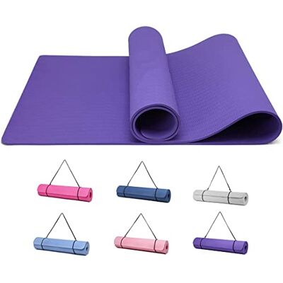 Narwhal Good Nite Gymnastikmatta, yogamatta, fitnessmatta, halkfri träningsmatta, sport, gymnastikmattor, pilatesmatta, golvgymnastikmatta med bärrem, 183 x 61 x 0,6 cm (lila) Narwhal Good Nite Gymnastikmatta, yogamatta, fitnessmatta, halkfri träningsmatta, sport, gymnastikmattor, pilatesmatta, golvgymnastikmatta med bärrem, 183 x 61 x 0,6 cm (lila)