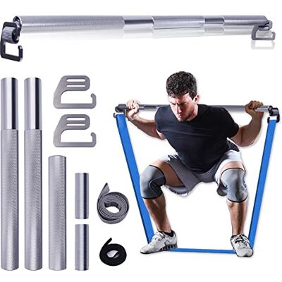 J Bryant fitness motståndsband träningsstång helkropp träning hem gym utrustning stor krok 96 cm metallstång J Bryant fitness motståndsband träningsstång helkropp träning hem gym utrustning stor krok 96 cm metallstång