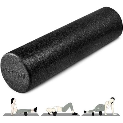 Yes4All skumrulle med hög densitet för rygg, olika storlekar och färger för yoga, pilates – svart – 61 cm Yes4All skumrulle med hög densitet för rygg, olika storlekar och färger för yoga, pilates – svart – 61 cm