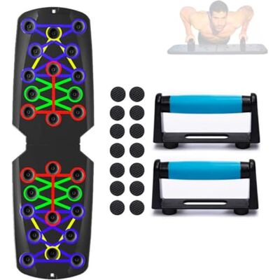 FFitness MULTIFUNKTIONELL PUSH UP BOARD FLEXION TABELL 13 I 1 BÄRBAR FYLLANDE ANTI-SLIP BUKSHANDAR FFitness MULTIFUNKTIONELL PUSH UP BOARD FLEXION TABELL 13 I 1 BÄRBAR FYLLANDE ANTI-SLIP BUKSHANDAR