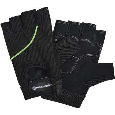 Schildkröt Sköldsköldpadda fitness fitnesshandskar klassisk, olika storlekar kan väljas (S-M/L-XL), svartgrön, 960152 Schildkröt Sköldsköldpadda fitness fitnesshandskar klassisk, olika storlekar kan väljas (S-M/L-XL), svartgrön, 960152