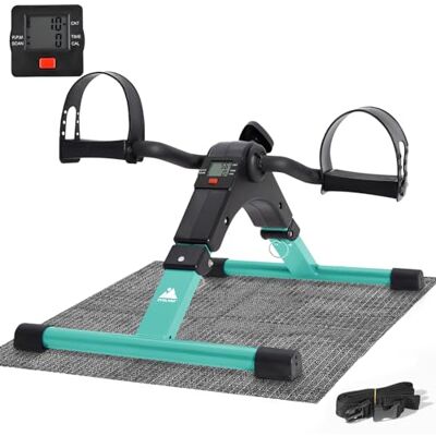 EVOLAND Träningscykel med pedal, bärbar mini-motionscykel för hemmet, armben, hopfällbar motionär, fitnesscykling med LCD-skärm och justerbart motstånd, halkfri matta ingår EVOLAND Träningscykel med pedal, bärbar mini-motionscykel för hemmet, armben, hopfällbar motionär, fitnesscykling med LCD-skärm och justerbart motstånd, halkfri matta ingår