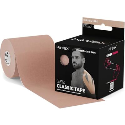 Kintex Kinesiologitejp 7,5 cm x 5 m, extra bred, vattentät och elastisk Extra bred kineologiform 7,5 cm för stora tejpsystem inom sport, sjukgymnastik och djurterapi Kintex Kinesiologitejp 7,5 cm x 5 m, extra bred, vattentät och elastisk Extra bred kineologiform 7,5 cm för stora tejpsystem inom sport, sjukgymnastik och djurterapi