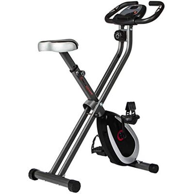 Ultrasport F-Bike 250 cykeltränare med träningsdator och app, pulssensor i handflatan, hopfällbar hemmatränare med 8 motståndsnivåer, maximal användarvikt 100 kg, Mörkgrå Och Svart Ultrasport F-Bike 250 cykeltränare med träningsdator och app, pulssensor i handflatan, hopfällbar hemmatränare med 8 motståndsnivåer, maximal användarvikt 100 kg, Mörkgrå Och Svart
