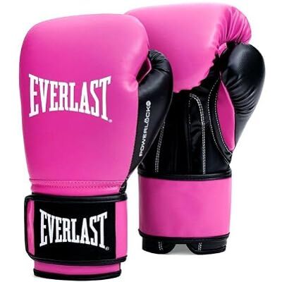 Everlast Powerlock OG 14 oz boxningshandskar (rosa/svart), Muay Thai, män MMA, Kickboxning, Sparring, vuxna, ventilerad handflata, krok och ögla handledsrem, gym träning Everlast Powerlock OG 14 oz boxningshandskar (rosa/svart), Muay Thai, män MMA, Kickboxning, Sparring, vuxna, ventilerad handflata, krok och ögla handledsrem, gym träning