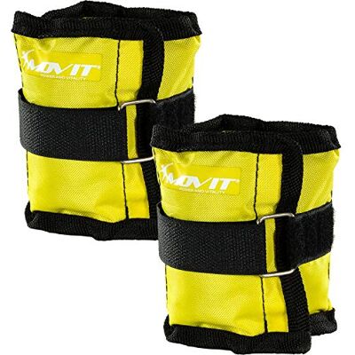 MOVIT Uppsättning av 2 viktmanschetter för hand- och fotleder, 2 x 0,5 kg, löpvikter gul MOVIT Uppsättning av 2 viktmanschetter för hand- och fotleder, 2 x 0,5 kg, löpvikter gul