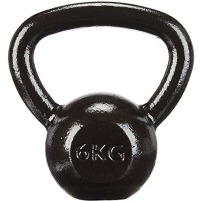 Amazon Basics Gjutjärns hantel - 6 kg - Svart Amazon Basics Gjutjärns hantel - 6 kg - Svart