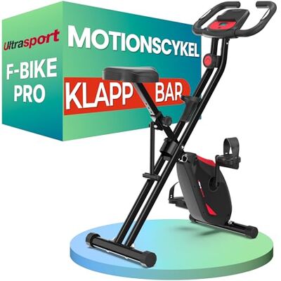 Ultrasport F-Bike Pro Hopfällbar Träningscykel med 150 kg Kapacitet, 16 Motståndsnivåer, APP-funktion, Extra Tyst med Relax-skum-sadel Motionscykel för Hemmabruk, Inomhuscykel, Röd-Svart Ultrasport F-Bike Pro Hopfällbar Träningscykel med 150 kg Kapacitet, 16 Motståndsnivåer, APP-funktion, Extra Tyst med Relax-skum-sadel Motionscykel för Hemmabruk, Inomhuscykel, Röd-Svart