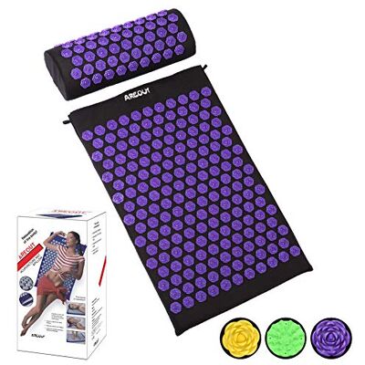 qingfengxia TPE + akupunktur svamp akupunktur smärtlindrande akupunktur massagedyna yogamatta + set kuddar qingfengxia TPE + akupunktur svamp akupunktur smärtlindrande akupunktur massagedyna yogamatta + set kuddar