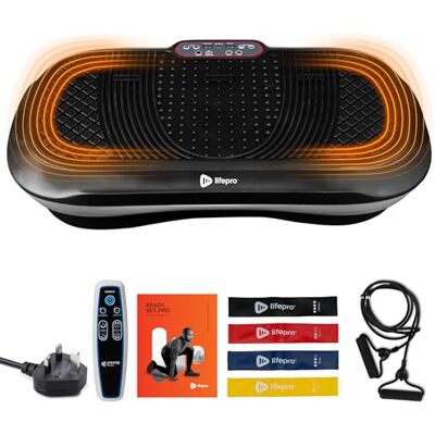 Lifepro B07P5GV3VX vibrationsplatta träningsmaskin för hela kroppen – vibrationsvibration fitnessplattform med ögla band – hemträningsutrustning för viktminskning och toning Lifepro B07P5GV3VX vibrationsplatta träningsmaskin för hela kroppen – vibrationsvibration fitnessplattform med ögla band – hemträningsutrustning för viktminskning och toning