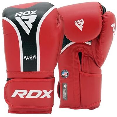 RDX Sports Aura Boxningshandskar - Slitstarka, Röda, M RDX Sports Aura Boxningshandskar - Slitstarka, Röda, M