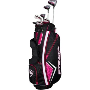 Callaway Golf 2019 Strata Komplett 11 Piece Package Set, Dam, Svart, Rosa Callaway Golf 2019 Strata Komplett 11 Piece Package Set, Dam, Svart, Rosa