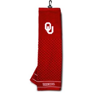 Team Golf NCAA Oklahoma Sooners broderad golfhandduk broderad golfhandduk, rutig skrubbdesign, broderad logotyp Team Golf NCAA Oklahoma Sooners broderad golfhandduk broderad golfhandduk, rutig skrubbdesign, broderad logotyp