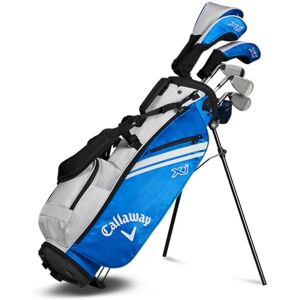 Callaway Golf XJ-3 Junior paket golfset, 8 delar, blå/vit, höger hand Callaway Golf XJ-3 Junior paket golfset, 8 delar, blå/vit, höger hand