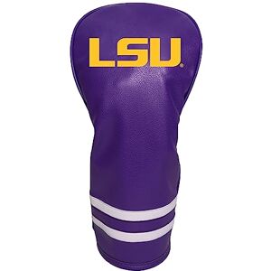Team Golf NCAA Louisiana ST vintage huvudskydd för förare – tryckt lag golf NCAA vintage förare golfklubbshuvudskydd, formpassande design, retrodesign med fleecefoder för extra klubbskydd Team Golf NCAA Louisiana ST vintage huvudskydd för förare – tryckt lag golf NCAA vintage förare golfklubbshuvudskydd, formpassande design, retrodesign med fleecefoder för extra klubbskydd