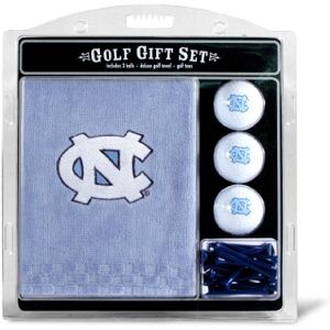 Team Golf NCAA North Carolina Tar Heels-presentset med broderad golfhandduk, 3 golfbollar och 14 golfpeggar på 7 cm, enligt regelverket, handduk vikt tre gånger på 40 x 56 cm i 100% bomull Team Golf NCAA North Carolina Tar Heels-presentset med broderad golfhandduk, 3 golfbollar och 14 golfpeggar på 7 cm, enligt regelverket, handduk vikt tre gånger på 40 x 56 cm i 100% bomull