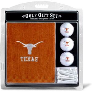 Team Golf NCAA Texas Longhorns presentset broderad golfhandduk, 3 golfbollar och 14 golfpees 2-3/4 tum förordning, tredelad handduk 40 cm x 55 cm och 100% bomull", flera lagfärger, en storlek (23320) Team Golf NCAA Texas Longhorns presentset broderad golfhandduk, 3 golfbollar och 14 golfpees 2-3/4 tum förordning, tredelad handduk 40 cm x 55 cm och 100% bomull", flera lagfärger, en storlek (23320)
