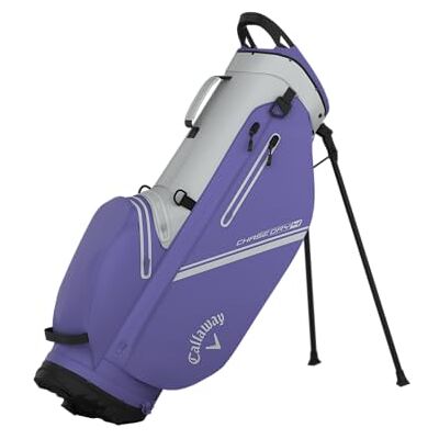 Callaway Golf Chase Dry Stand Bag 2026, Silver/Lila Callaway Golf Chase Dry Stand Bag 2026, Silver/Lila