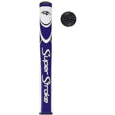 SuperStroke NFL Traxion Tour puttergrepp, Baltimore Ravens (standard) Förbättrar feedback och klibbighet Minskar koniskt för att minimera grepptrycket Ytterlager av polyuretan SuperStroke NFL Traxion Tour puttergrepp, Baltimore Ravens (standard) Förbättrar feedback och klibbighet Minskar koniskt för att minimera grepptrycket Ytterlager av polyuretan