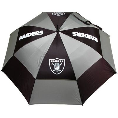 Team Golf NFL Las Vegas Raiders golfparaply 157,5 cm golfparaply med skyddande hölje, vindskyddsdesign, automatisk öppningsknapp Team Golf NFL Las Vegas Raiders golfparaply 157,5 cm golfparaply med skyddande hölje, vindskyddsdesign, automatisk öppningsknapp