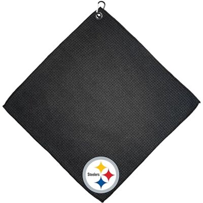 Team Golf NFL Pittsburgh Steelers 15 x 15 golfhandduk med karbinhake, premium mikrofiber med djupa våffelfickor, överlägsen vattenabsorption och snabbtorkande golfrengöringshandduk Team Golf NFL Pittsburgh Steelers 15 x 15 golfhandduk med karbinhake, premium mikrofiber med djupa våffelfickor, överlägsen vattenabsorption och snabbtorkande golfrengöringshandduk