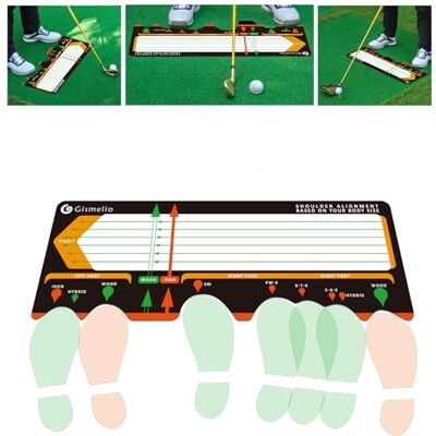 Gismelio Golf träningsmatta för nybörjare Hållningshjälp och hållningsnivå hållningskorrigeringstränare med golfträningshjälp och övningsmattor Gismelio Golf träningsmatta för nybörjare Hållningshjälp och hållningsnivå hållningskorrigeringstränare med golfträningshjälp och övningsmattor