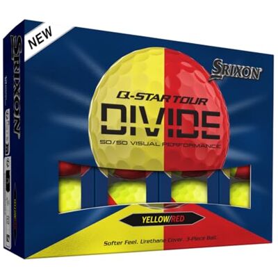 Srixon Q-Star Tour set med 6 golfbollar gul/röd Srixon Q-Star Tour set med 6 golfbollar gul/röd